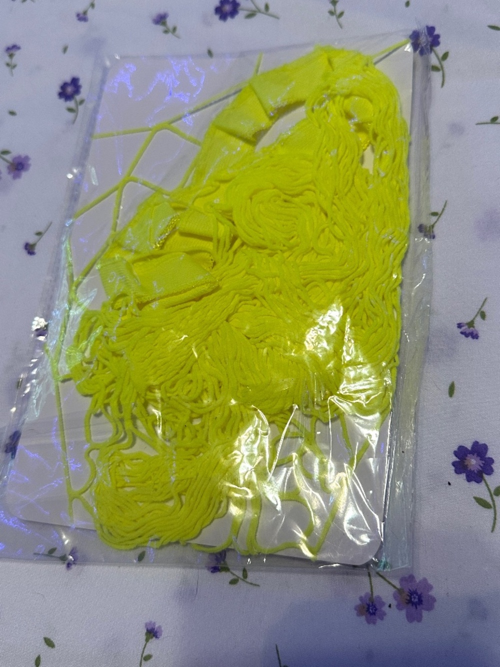 NEW Yellow Fishnet Tights One Size Festival Costume Sexy
